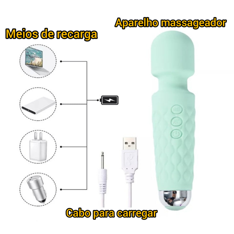 Mini massageador USB [R$50,00 de desconto]