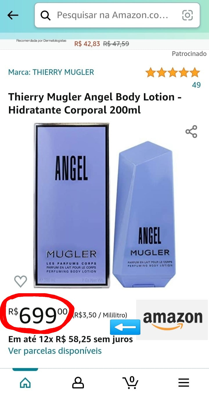 Thierry Mugler Body Lotion Angel