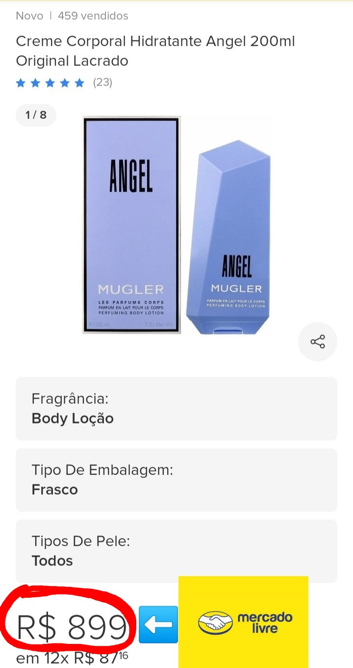 Thierry Mugler Body Lotion Angel